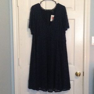 NEW TORRID Navy Lace Dress Plus Size 24